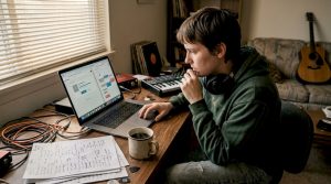 Music release promotion workflow for indie artists