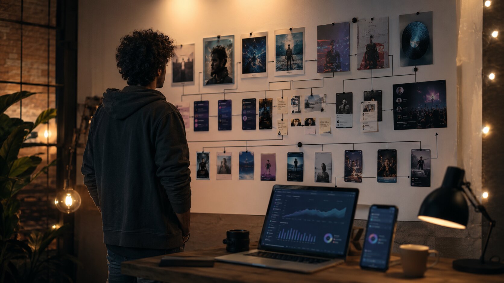 Creative vision in a cozy studio