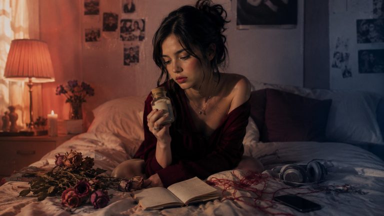 Contemplative moments in a cozy room