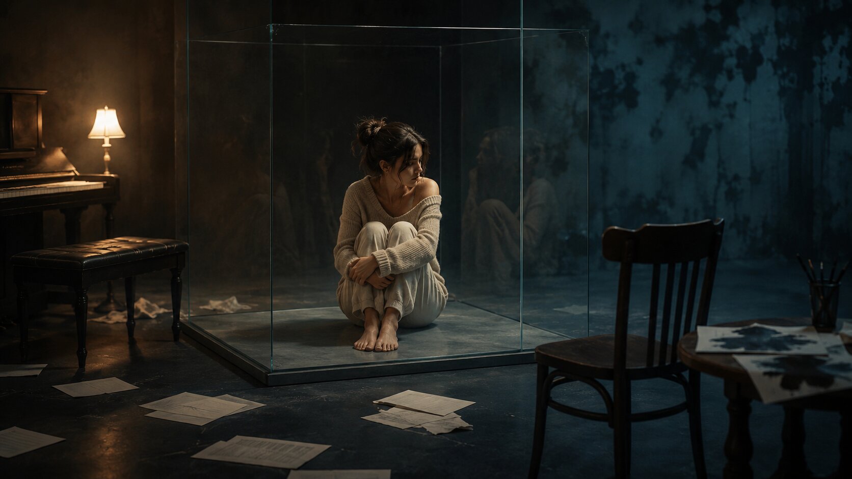 Introspective isolation in a glass cube