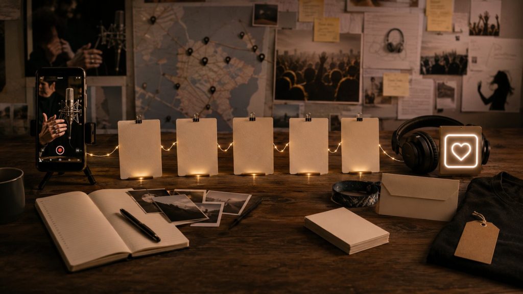 Creative workspace for music promotion