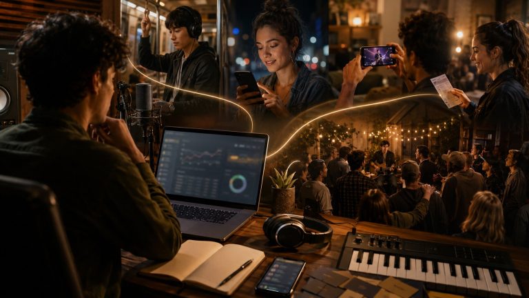 Connecting through sound and light