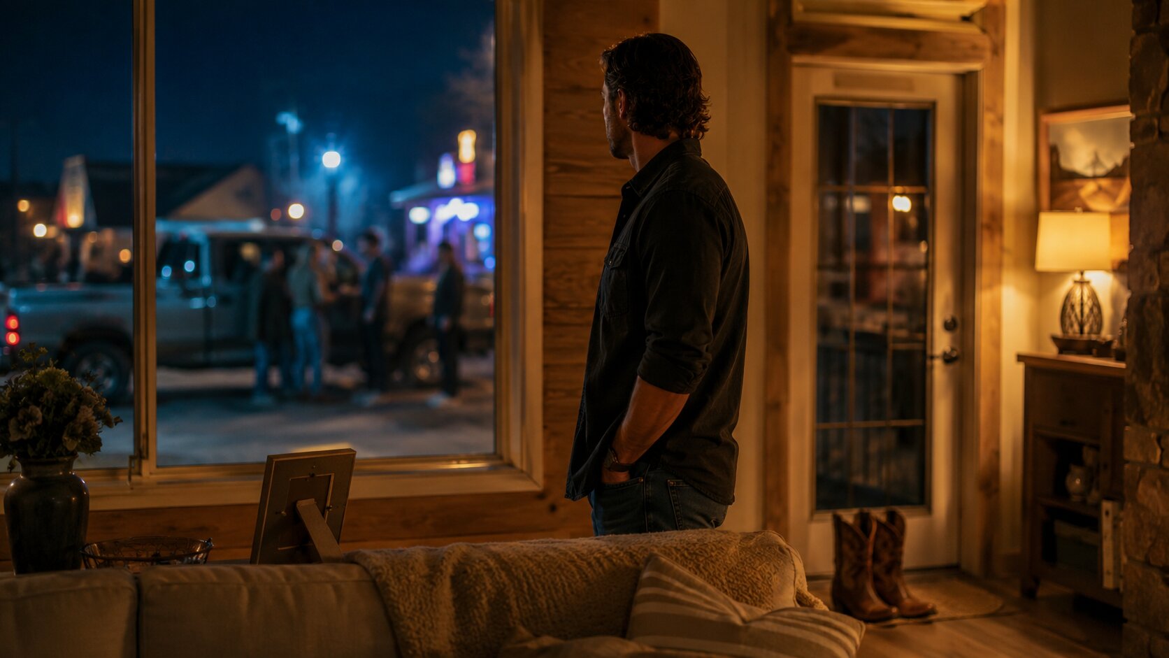 Contemplating a quiet urban night