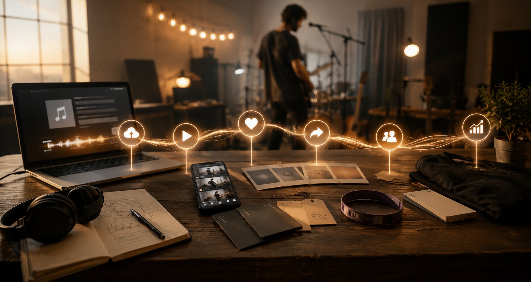Creative studio vibes and digital connections