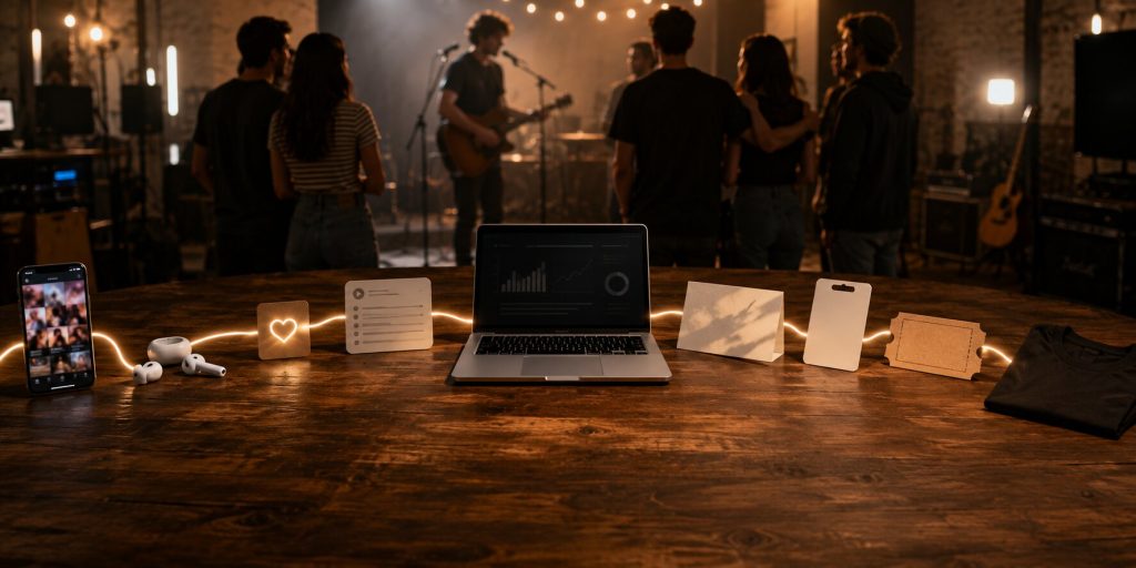 Creative vibe and glowing connections