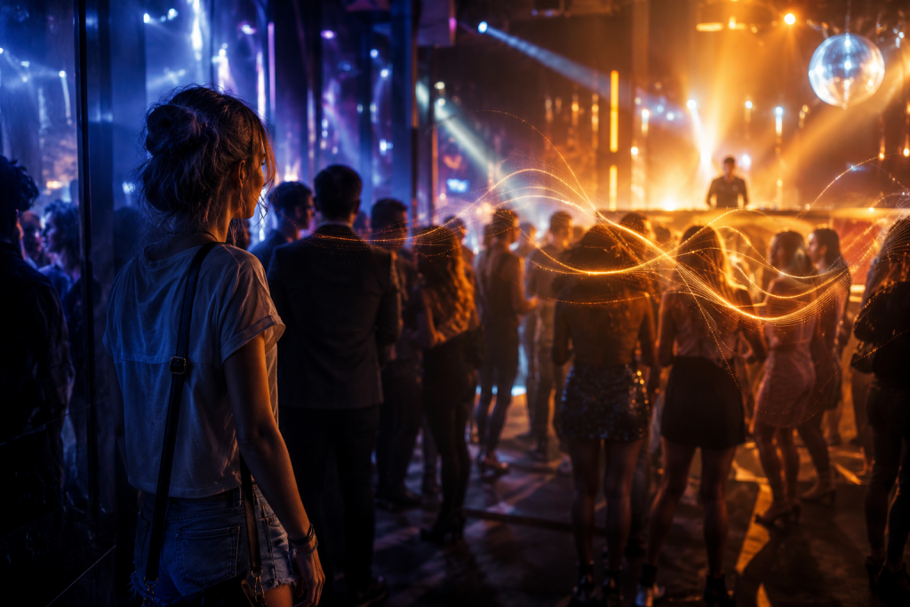 Nightlife vibes at the club