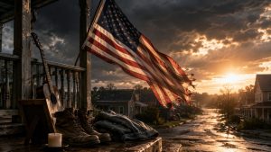 What Is “Courtesy Of The Red, White And Blue (The Angry American)” About?