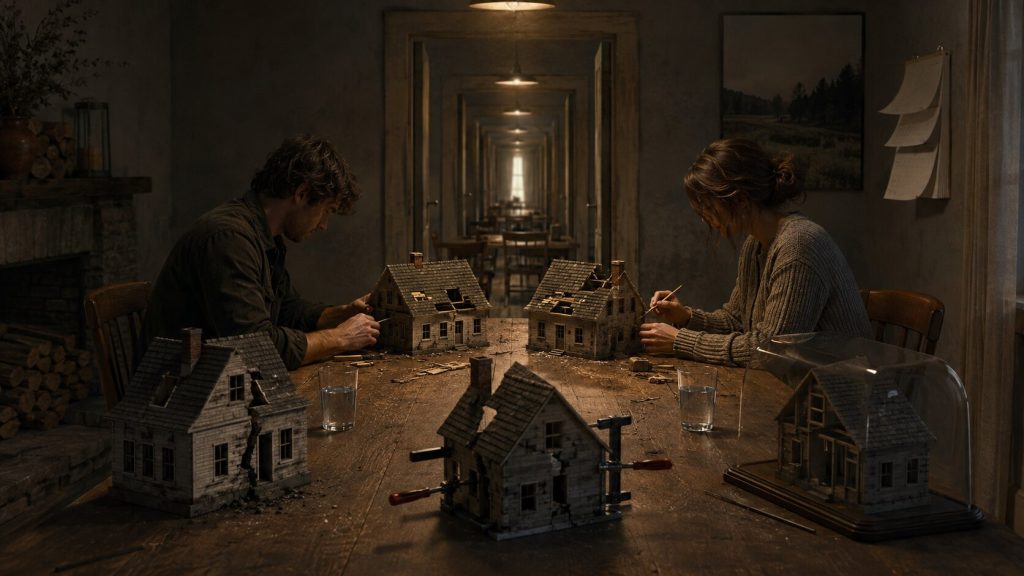 Miniature House Workshop in the Hallway