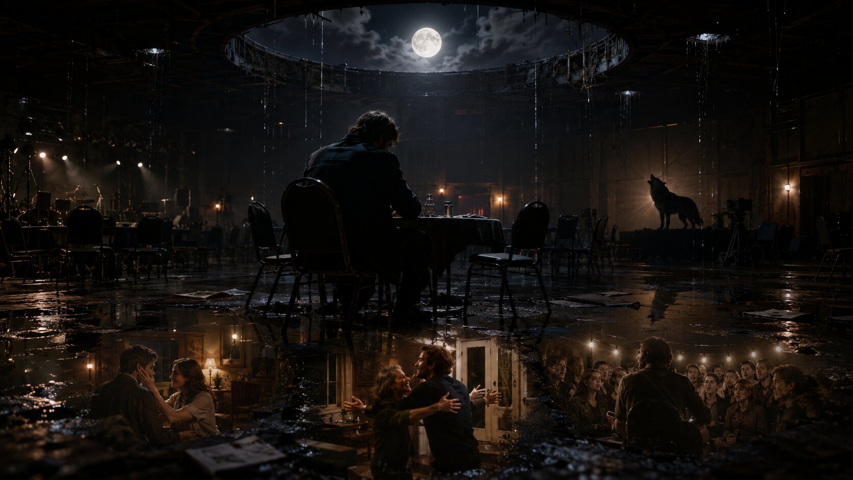 Moonlit Memories in the Abandoned Hall