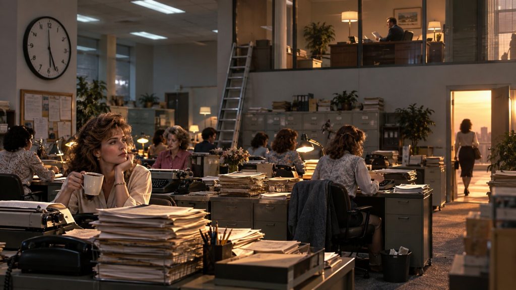 1980s Office Dreams at Dusk