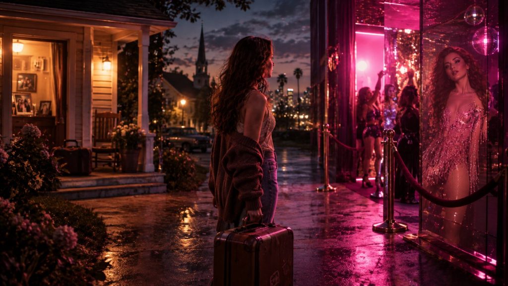 Between Home and Neon Lights